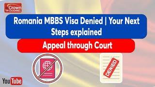 Romania MBBS Visa Denied | Your Next Steps Explained | MBBS in Romania #mbbsinromania