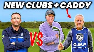 GOLF MATES VS OLD MAN PAT & his new golf clubs