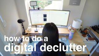 Watch me declutter my entire digital space (Macbook, iPhone, iPad, & storage)