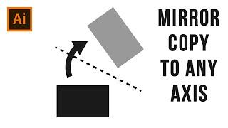 How to Mirror Copy Object to Any Axis - Adobe Illustrator Tips & Tricks