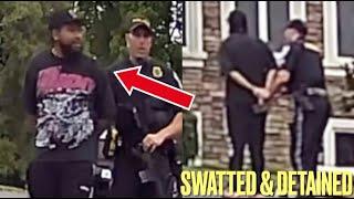 DJ Akademiks ARRESTED & DETAINED After Being Swatted (Cops Point AR-15 At Him)