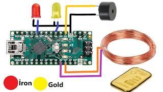 NEW IDEA - How to Make a Metal Detector that Distinguishes Gold and Iron