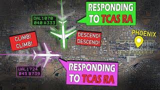 NEAR MID-AIR MISS Between Delta and United | TCAS Saved the Day Again!