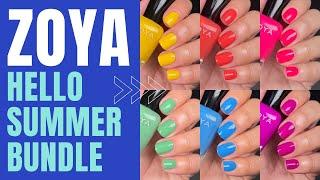 Zoya Nail Polish Review & Swatches | Hello Summer Bundle | 2022