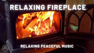 Ambient Crackling Fireplace Relax Winter Relaxing Cafe Piano Sounds | EDB Music Lounge