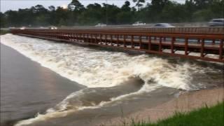 The Woodlands Texas Flooding Lake Woodlands Spillway May 27 2016