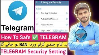 TELEGRAM Setting How To Safe | TELEGRAM Security Setting  |TELEGRAM Se Earning Kaise Kare