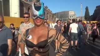 Cat Hot Woman - Gay Pride Parade 2014 in Rome