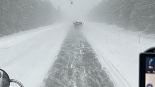 A Day In The Life as A Trucker!!Multiple Drops, Heavy Snow And ALL!!!!!