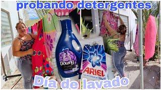 Lavado con Jabón Ariel toque de Dawny y suavizante Dawny 🫧🫧 muy buena rutina de lavado  Cobijas 