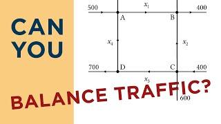 Traffic Flow Application MADE EASY | Linear Algebra APPLICATIONS