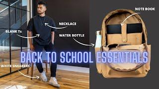 7 BASICS Every Guy Needs For School