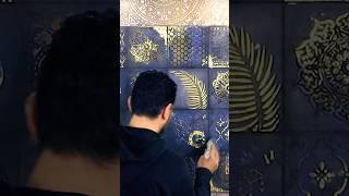 How did I create a luxurious mural with the simplest tools? 