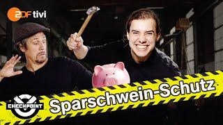 Diebische Schwester: Wir bauen fiese Sparschwein-Fallen! | Checkpoint ZDF