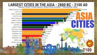 Largest Cities in the Asia | "PAST & FUTURE" 2800 BC - 2100 AD