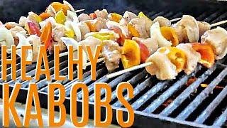 Healthy Chicken Fajita Kabobs - Easy Grilled Chicken - Backyard Texas Barbecue