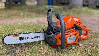 Testing out a new chainsaw | Husqvarna 545 | 4K