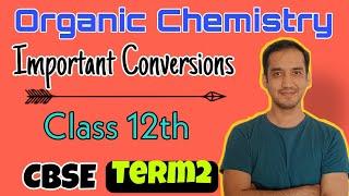 Important Organic Conversions |2022 | Class 12 Chemistry | Term 2 |Sourabh Raina
