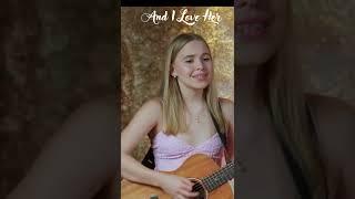 And I Love Her - The Beatles cover by Emily Linge #shorts