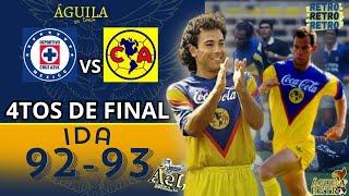 Águila Retro | Cruz Azul vs América | 4tos de final Ida | Temp. 92-93 | Águila en linea