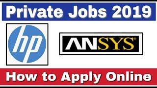 Private Jobs 2019 II Private Jobs For Freshers II No Fee II Apply Online II Learn Technical