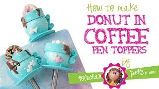 DIY coffee cup donut paper clip / pen topper - Fun Craft foam