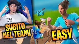 E' COSI FORTE che ENTRA SUBITO nel TEAM! BENVENUTO BESTIA!PROVINI FORTNITE EX