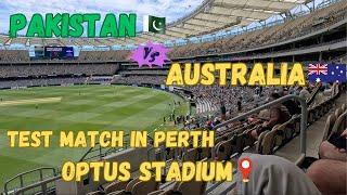 Pakistan  vs Australia  Test Match | Optus Stadium Perth| First Time Watching a Test Match.