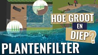 Hoe groot en diep moet je plantenfilter zijn voor een zwemvijver? Natuurlijke zwemvijver DIY