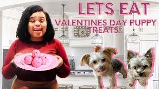 VALENTINE'S DAY DOG TREATS | EASY NO BAKE STRAWBERRY YOGURT BALLS