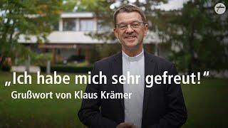 Der künftige Bischof Dr. Klaus Krämer spricht seinen Dank aus | DRS