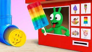 Pea Pea Pretend Play Selling Food Toys & more funny stories - Pea Pea Funny Adventures