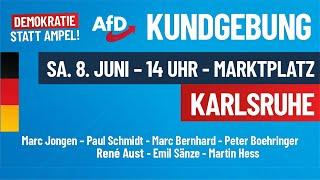 Demokratie statt Ampel! Wahlkampf-Abschlusskundgebung live aus Karlsruhe