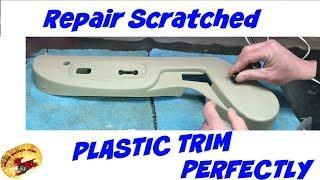 How To Repair Scratched & Gouged Interior Trim & Match TEXTURE Perfectly!