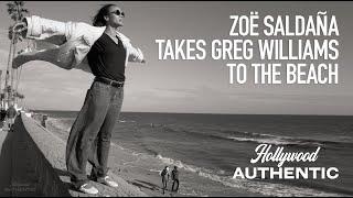 Zoë Saldana takes Greg Williams to the beach