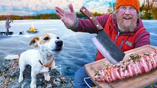First Winter Catch & Cook Trout Ice Fishing
