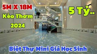 Biệt thự mini 5x18M giá học sinh 5 tỷ xx tại Huỳnh Thị Hai quận 12 TPHCM