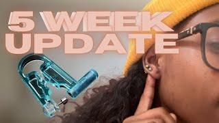 DIY PIERCING 5 WEEK UPDATE