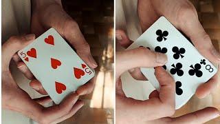 INSANE COLOR CHANGE card magic trick Tutorial