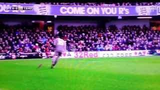 David Nugent chases a squirrel QPR v Leister 2013