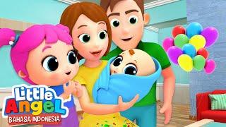 Bertemu dengan Adik Bayi Baru  | Kartun Anak | Little Angel Bahasa Indonesia