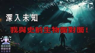 探索未知領域，深海洞穴與史前生物的驚心動魄遭遇！#燈塔日記 #懸疑故事 #睡前故事  #asmr