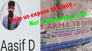 Beware of this guy in Bodh Gaya, he is a thief masquerading as a travel agent. #tibetanvlogger