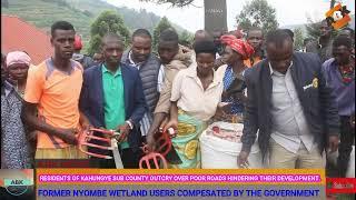 Kahungye Sub County residents decry Poor Road network as Gov't compensates wetland Evictees