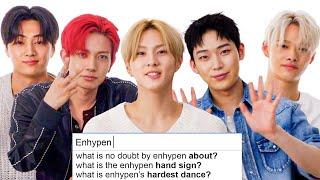 ENHYPEN Answer The Web's Most Searched Questions | WIRED