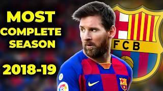 Why Messi was most complete in the 2018/19 season