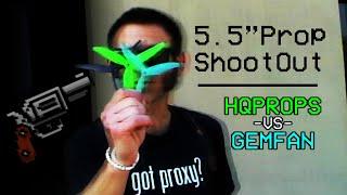 5.5" Props on a 5" Drone Prop Shoot-Out // HQPROPS vs GEMFAN // FPV Freestyle