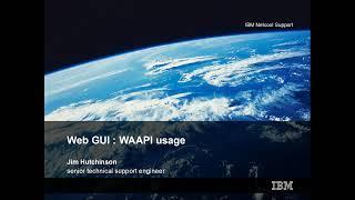 Web GUI  - Example WAAPI usage