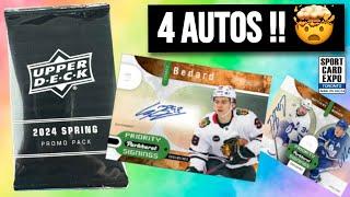 BEDARD AUTOS !!? 2024 Upper Deck Toronto Sports Card Expo Hockey Pack Opening !!