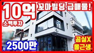 2500만원씩 평생 입금 꼬마빌딩 급매물 10억 소액투자 공실X